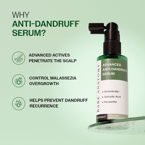 BARE ANATOMY Advanced Anti Dandruff Serum | Up to 100% Dandruff Reduction | For Men & Women (50 ml) - Image 7