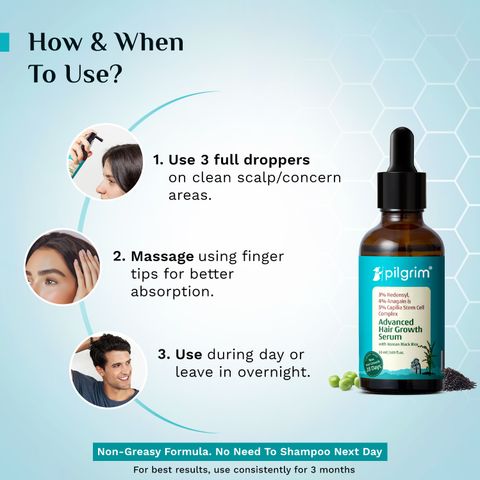 Pilgrim Advance Hair Growth Serum with Korean Black Rice & Rosemary, - Image 6