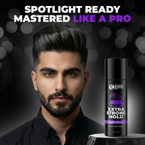 BEARDO XXTRA Strong Hold Hair Spray for Men, 150ml - Image 3