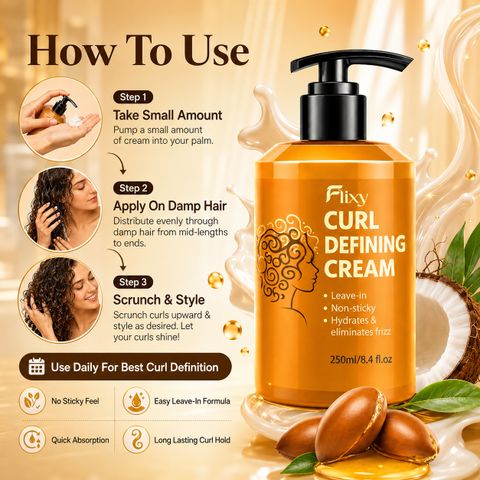FLIXY Curl Defining Argan Cream 250ml - Image 6
