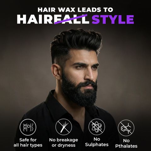 BEARDO XXtra Stronghold Crystal Wax for Men | Hair Styling for Glossy Finish & Shine Hair Styler (100 g) - Image 5