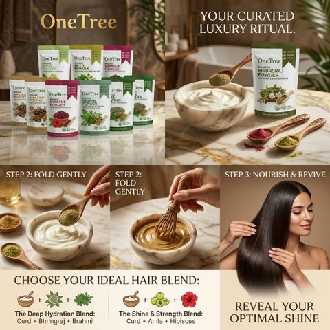 Onetree Organic Amla Reetha Shikakai Bhringraj Brahmi Neem Methi Hibiscus Powder Combo (400 g) - Image 7