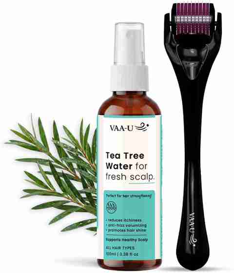 VAA-U Tea Tree Water for Hair Strengthening with Derma Roller (0.5mm) - Image 5