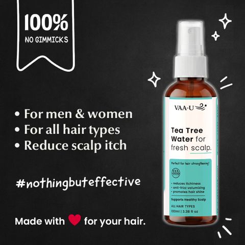 VAA-U Tea Tree Water for Hair Strengthening with Derma Roller (0.5mm) - Image 6