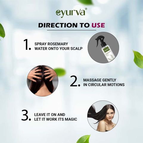 eyurva 2 pcs rosemary water for hair (200 ml) - Image 8
