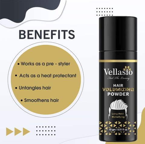 vellasio Hair Volumizing Powder Wax with Strong Hold | Matte Finish for 24 Hours VOLUMIZERV Strong Hold Hair Volumizer Hair Volumizer Powder-Wax (15 g) - Image 7