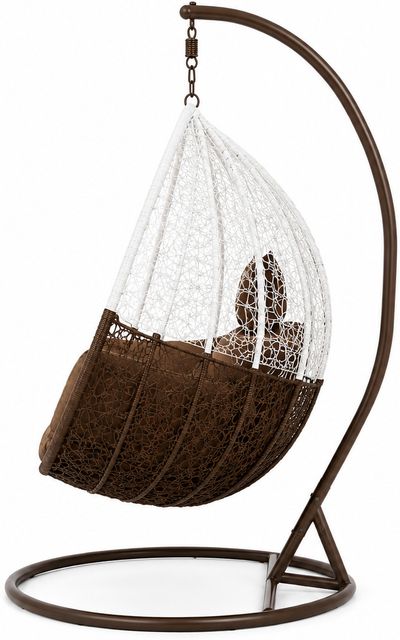 SwingNest Swing Nest Hammock Swing Chair with Stand for adult Swing for Balcony Steel Large Swing (White, Brown, Pack of 4, DIY(Do-It-Yourself)) - Image 6