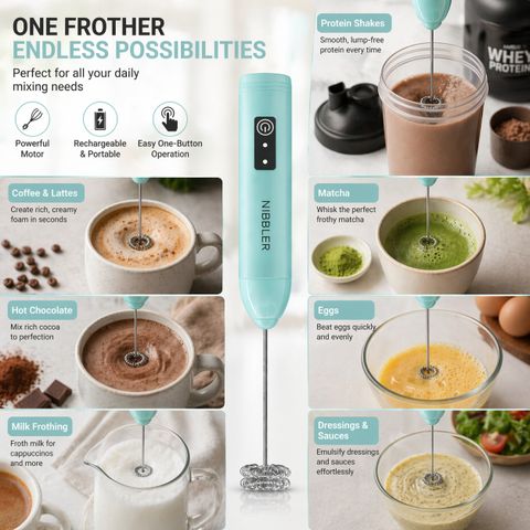 SCENTY 50W Blue Hand Blender with Coffee Frother - Image 5