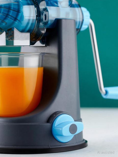 FlatKitch Plastic Manual Juicer, Blue - Image 8