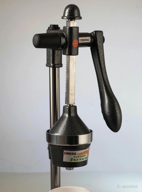 BERG Aluminium Fruits Juicer Hand Juicer (Black, Silver) - Image 7