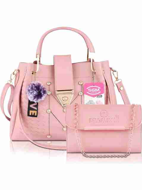 SGM Fashion Women Pink Handbag - Mini (Pack of: 2) - Image 2