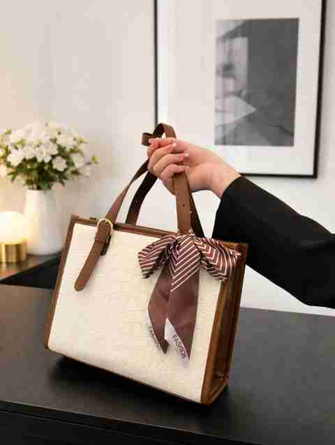 Nt Fahsion Women Brown Handbag - Image 5