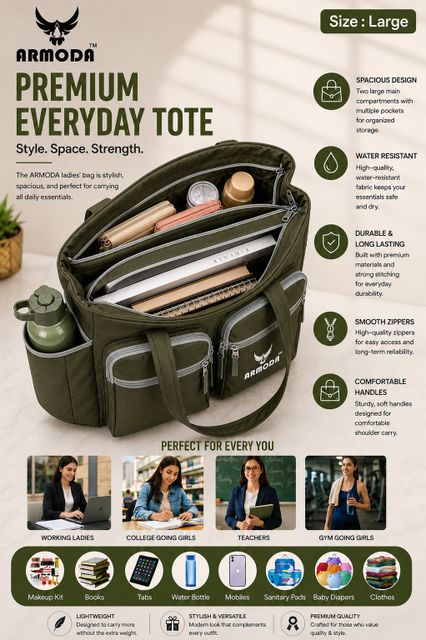 ARMODA Women Green Shoulder Bag - Regular Size - Image 7