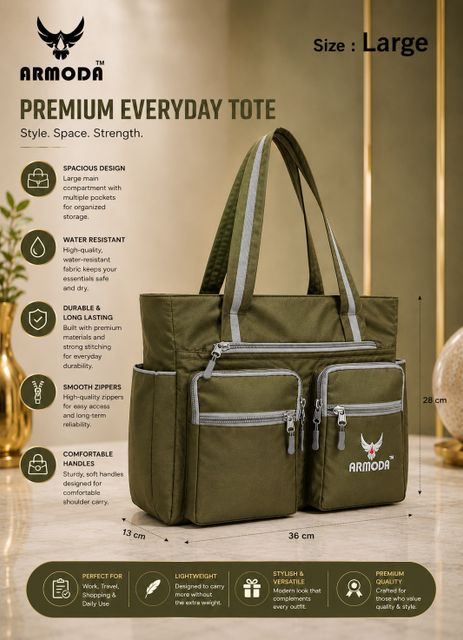ARMODA Women Green Shoulder Bag - Regular Size - Image 8