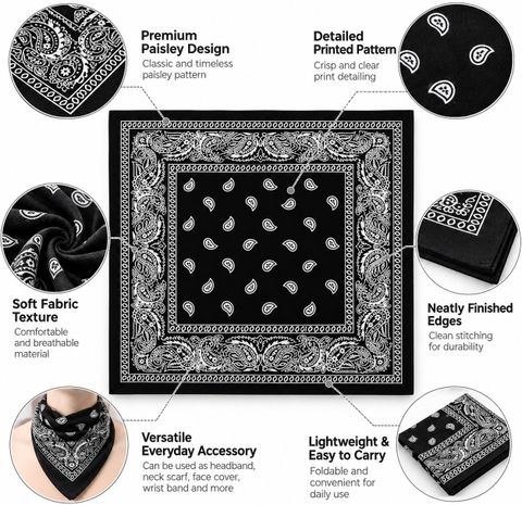 BLACKTANK Classic Printed Bandana [ - Image 6