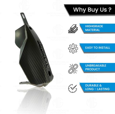 Moto Genius Universal Hand Guards for Motorcycle Handle Bar (Black) - Image 6