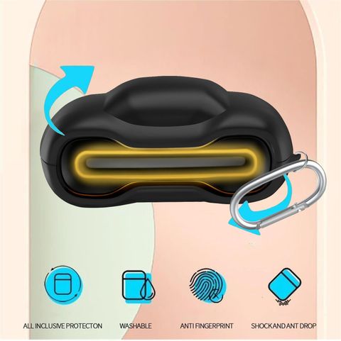 Toriko Silicone Press and Release Earbuds Case For GOBOULT UFO, GOBOULT Mustang Torq, GOBOULT Astra (Black) - Image 8