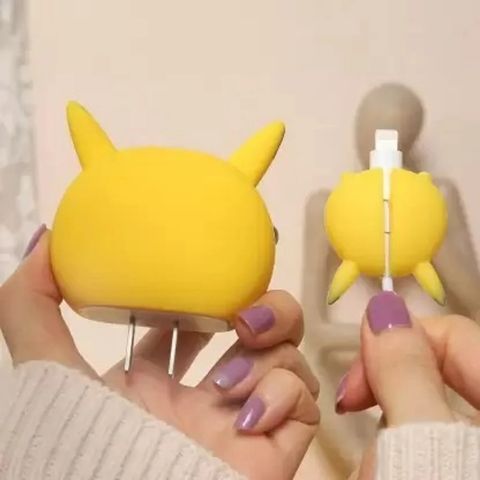 Midos Silicone Press Stud Headphone Case For iPhone (Pika-chu) - Image 3