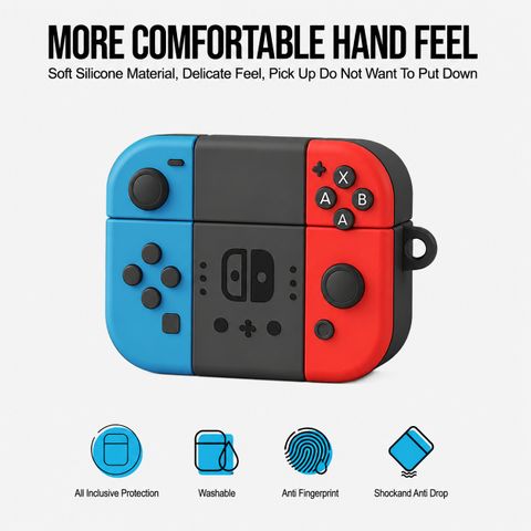 Aniex Silicone Press and Release Earbuds Case For OnePluss Nord Buds 4 Pro Earbuds Cover Case (Circletoon Gamepad) - Image 4