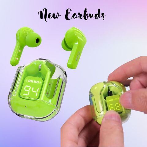 RKLS UltraPods Pro TWS Earbud, Bluetooth Earbuds-2 Bluetooth Headset (Green, True Wireless) - Image 3