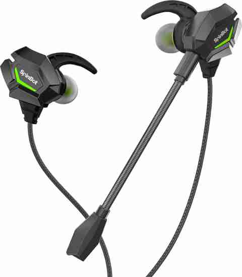 SpinBot BattleBudz W20 Wired Gaming Earphones with Boom Mic for Mobiles,PC,Xbox Wired Gaming Headset (Black, In the Ear) - Image 5