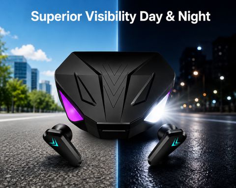 GUGGU Bluetooth Gaming Earbuds with Noise Reduction and Deep Bass CV304 Bluetooth Headset (Black, True Wireless) - Image 4