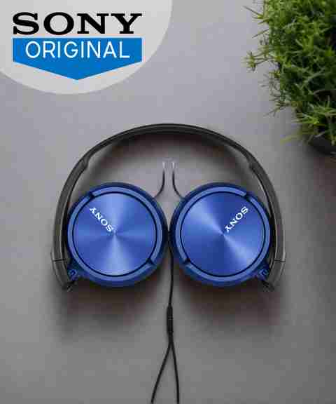 Sony MDR-ZX310AP Wired On-Ear Headphones (Blue) - Image 5