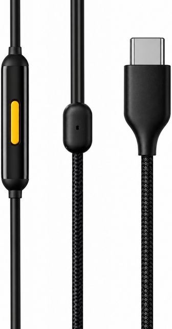 Realme Buds 3 Wired Earphone with Type-C (Black) - Image 6