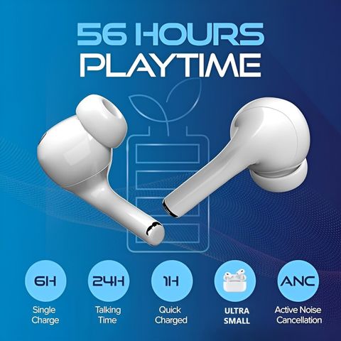 BULLSTORM Earbuds Wireless Bluetooth TWS Connectivity for Android iOS Devices Bluetooth Gaming Headset (Milkly White, True Wireless) - Image 3