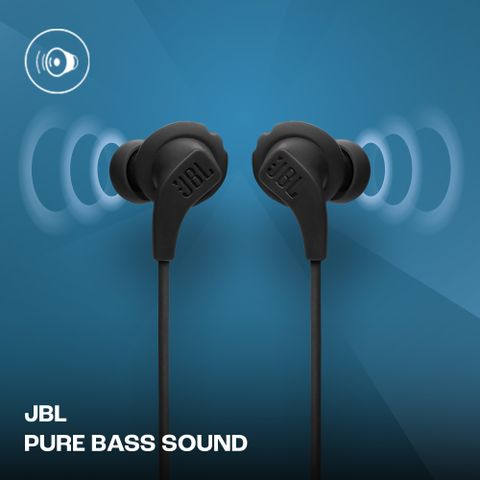 JBL Endurance Run 2 with Fliphook & TwistLock Technology, Pure Bass, IPX5 Sweatproof Wired Headset (Black, In the Ear) - Image 4