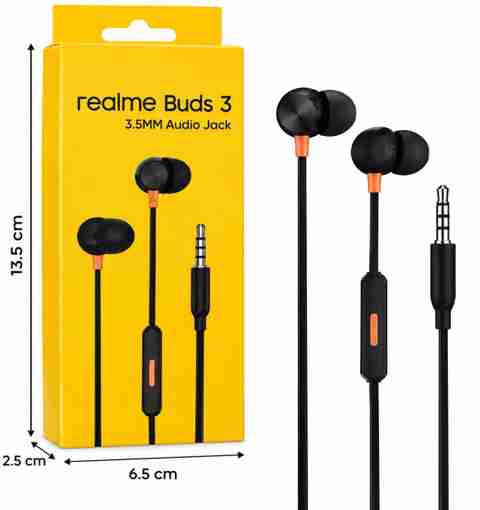 Realme Brand Realme Buds 3 Wired Gaming Headset (Black, In the Ear) - Image 2
