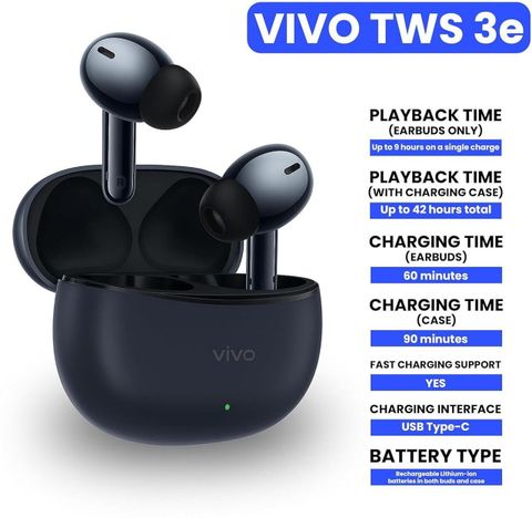 vivo TWS 3e Gaming Earbuds Blue ANC 30dB - Image 6