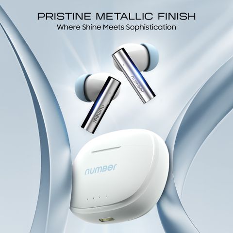 Number Navo Buds X1 TWS Earbuds, White Sky - Image 6