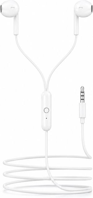 XTOUCH White Wired Earphones with In-Line Microphone - Image 6
