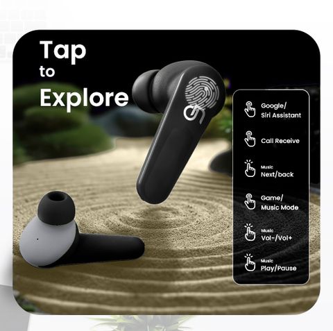 ONYZE ON901-ARMOR Gaming Earbuds,50HPlaytime,Made in INDIA,QuadMic-ENC,Fast Pair,BT5.3 Bluetooth Headset (Black, True Wireless) - Image 6
