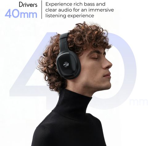 ZEBRONICS Zeb-Thunder Pro Bluetooth Headset (Black, On the Ear) - Image 6