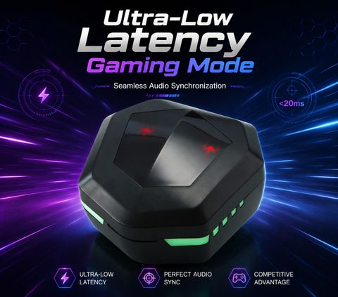 SYARA Gaming Earbuds with Low Latency Mode and HD Voice Calls DZ51 Bluetooth Headset (Black, True Wireless) - Image 5