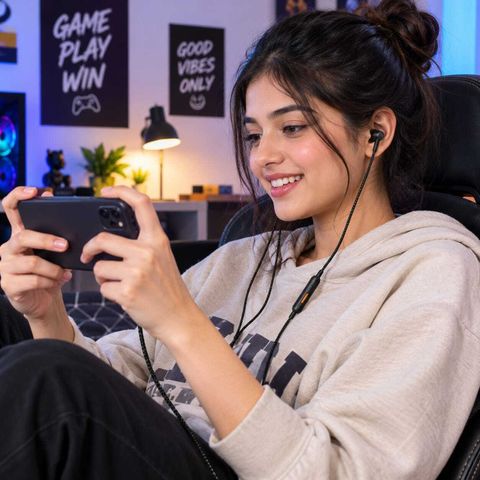 Realme Brand Realme Buds 3 Wired Gaming Headset (Black, In the Ear) - Image 6