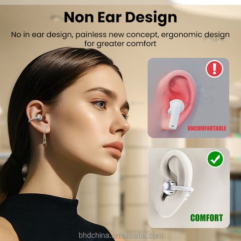 Alible Air Clips Echo Mic Bluetooth Headset, 40 Hrs Playtime, Beige - Image 8