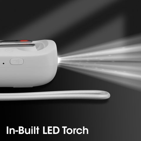 ZEBRONICS ZEB Sound Bomb X1 3-in-1 Wireless Earbuds, Speaker Combo, Built-in LED Torch Bluetooth Headset (White, True Wireless) - Image 7