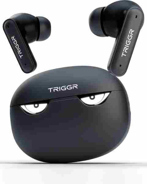 TRIGGR Kraken X5 with 50H Battery, BT v6.0, 40 ms Low Latency, 4-Mic ENC, Rapid Pairing Bluetooth Headset (Cyber Black, True Wireless) - Image 2