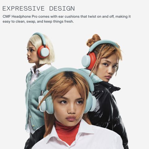 CMF by Nothing Headphone Pro, Hi-Res+LDAC|100hrs Playback|40dB ANC