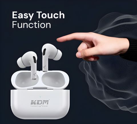KDM A1 Hop Pods Wireless Bluetooth Headset (Green, True Wireless) - Image 4