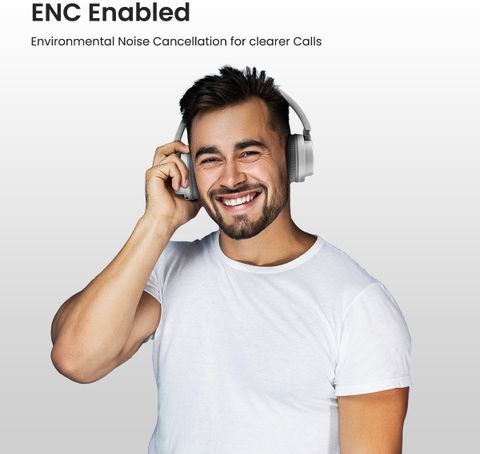 Portronics Muffs M2 Bluetooth Headphones, White - Image 8