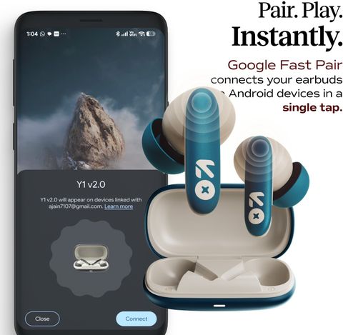 GOBOULT Y1 v2.0 True Wireless Earbuds (Blue Teal) - Image 7