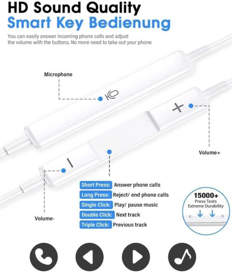 Bxeno Earphone with Lightning Connector-iPhone 11/iPhone 11 Pro