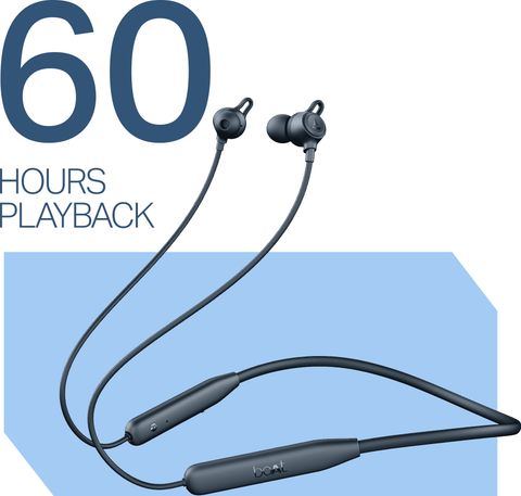 boAt Rockerz 200, 60H Battery, Signature Sound, ENX Tech, Dual Pairing Bluetooth Headset (Blue, In the Ear) - Image 6
