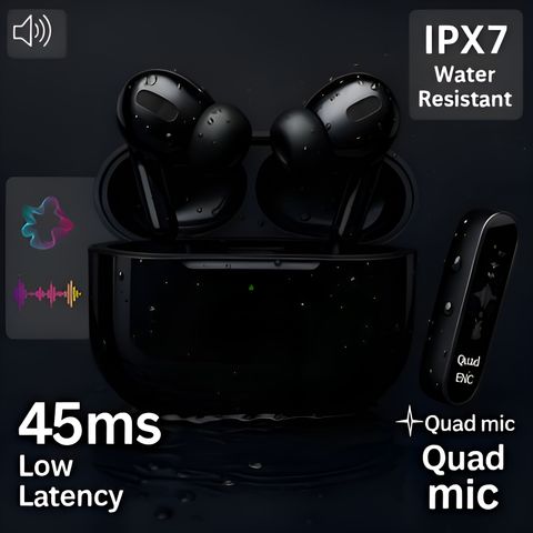 BULLSTORM M19 TWS Earbuds with ENC Calling Low Latency Gaming Mode Deep Bass Bluetooth 5.3 Bluetooth Headset (Black, In the Ear) - Image 3