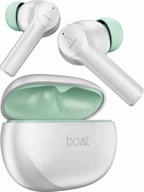 boAt Airdopes Supreme w/ 4 Mics AI ENx Tech, 50 HRS Playback,Multi Point Connectivity Bluetooth Headset (Swidish White, True Wireless) - Image 5