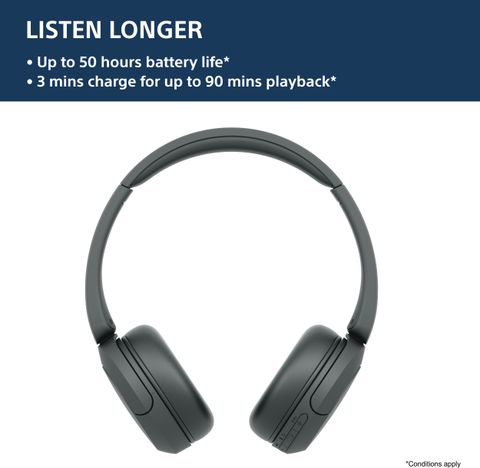 Sony WH-CH520 Wireless Bluetooth Headset (Black) - Image 5